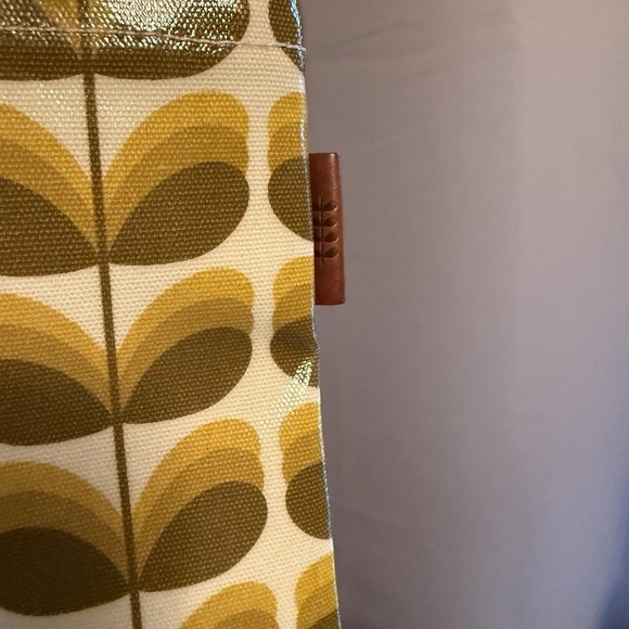 ORLA KIELY ETC Shadow Stem Print Laminate Canvas Large Tote Handbag Purse - Picture 3 of 12